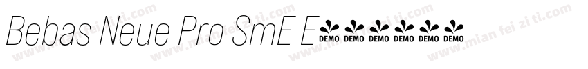 Bebas Neue Pro SmE E字体转换